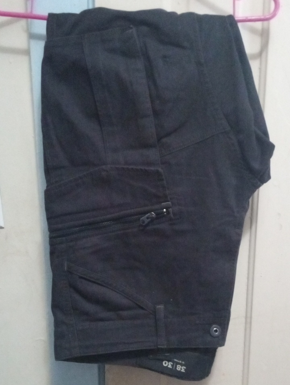 G-Star Raw 38x30 Prestine Condition Nice Thick Cargos Dark Black 🔥🔥🔥🔥